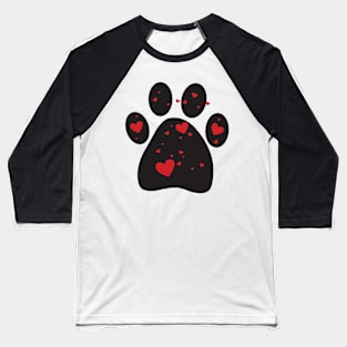 Paw and Hearts Baseball T-Shirt